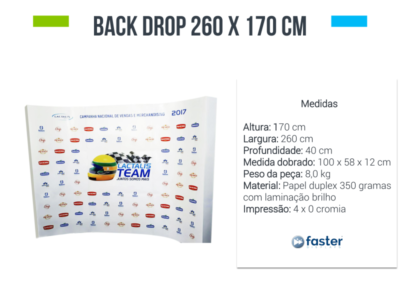 Back Drop 260x170 cm