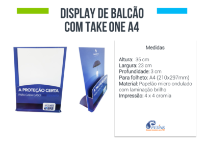 Display de mesa Take one A4