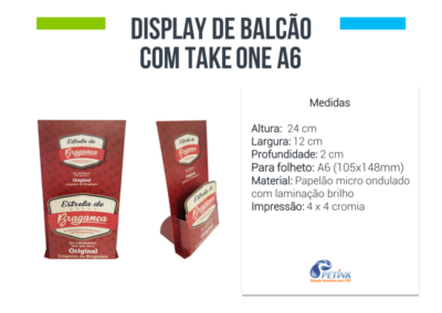 Display de mesa Take one A6